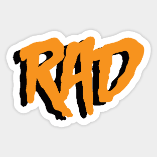 R A D Sticker